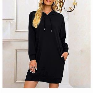 Old Navy Sweatshirt Dress XS Black